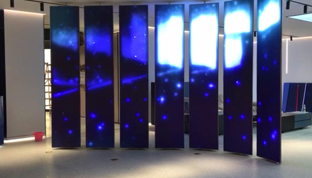 動感燈箱晶鑫明-三角燈箱21聯(lián)動